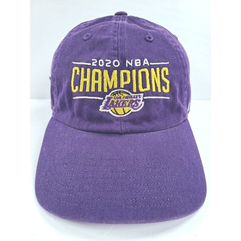 '47 Los Angeles Lakers 2020 Champions Mens Dad Hat Purple Basketball Team NBA